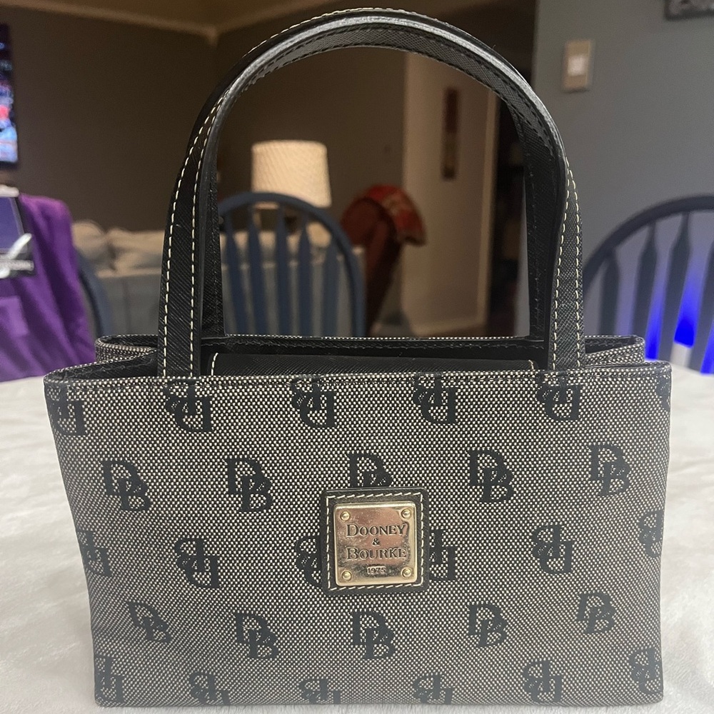 Dooney & Bourke Gray and Black Mini Bag